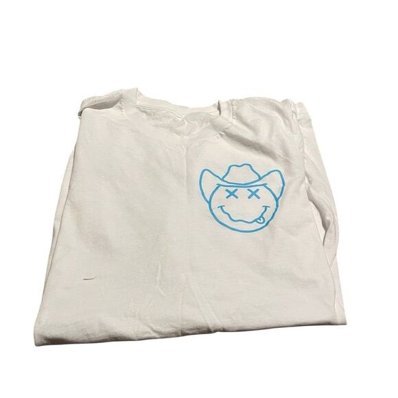 Morgan Wallen size XS ladies  T-Shirt with Blue Graphic new never worn - Picture 1 of 2